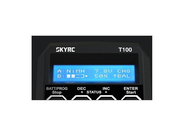 SkyRC T100 AC Dual Computerlader 2x50W 2x50W
