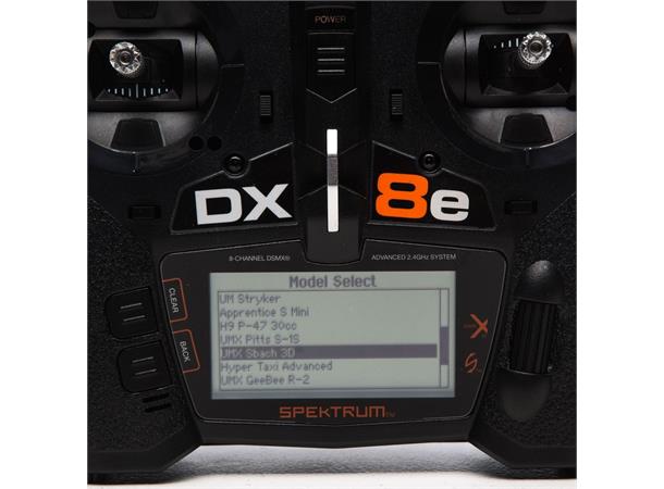 Spektrum DX8e 2.4GHz u/Mottaker