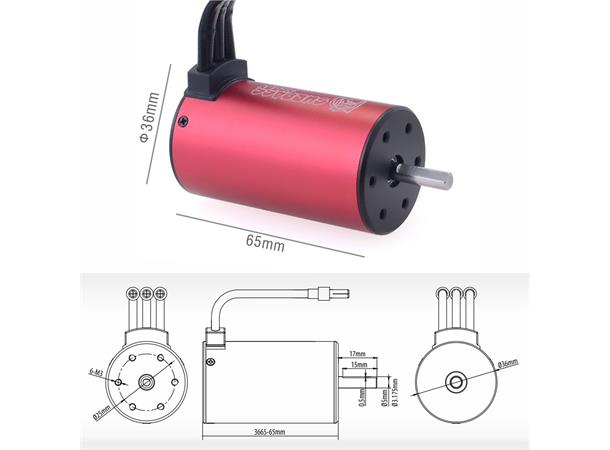 Surpass Hobby Combo 80A ESC 4200KV 2-3s  4200KV    BL WP