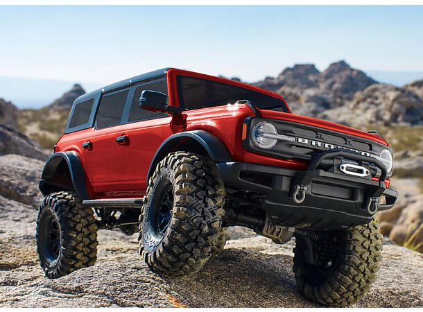 Traxxas TRX-4 Ford Bronco 2021 RTR 1/10 skala    Rød Crawler
