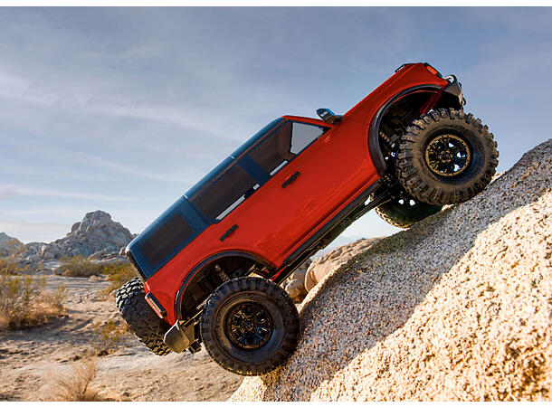 Traxxas TRX-4 Ford Bronco 2021 RTR 1/10 skala    Rød Crawler