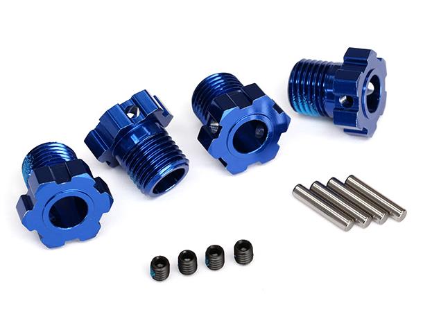 Traxxas Wheel hubs Splined 17mm Blå