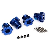 Traxxas Wheel hubs Splined 17mm Blå 