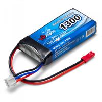 2s  1300mAh LiPo 30C Med JST-RCY (BEC) kontakt