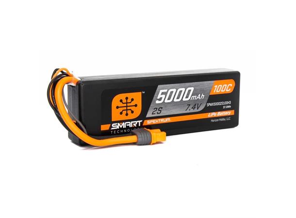 2s  5000mAh 100C Spektrum LiPo HC IC3 EC3