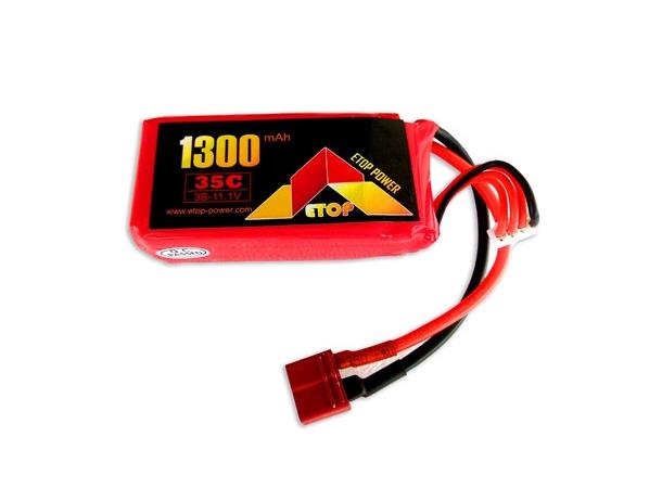 3s  1300mAh - 35C - Etop LiPo Deans Deans