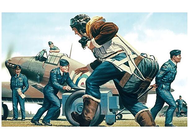 Airfix WWII RAF Personell § 1/76 Airfix plastmodell