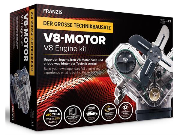 Franzis V8-motor byggesett