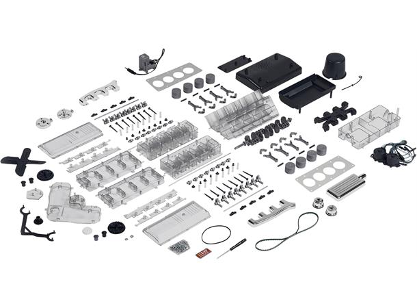 Franzis V8-motor byggesett