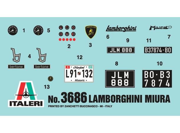 Italeri 1:24 Lamborghini Miura §