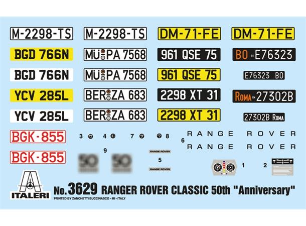 Italeri 1:24  Range Rover Classic