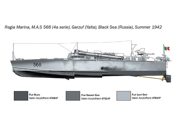 Italeri 1:35 M.A.S. 568 4A Serie 1/35