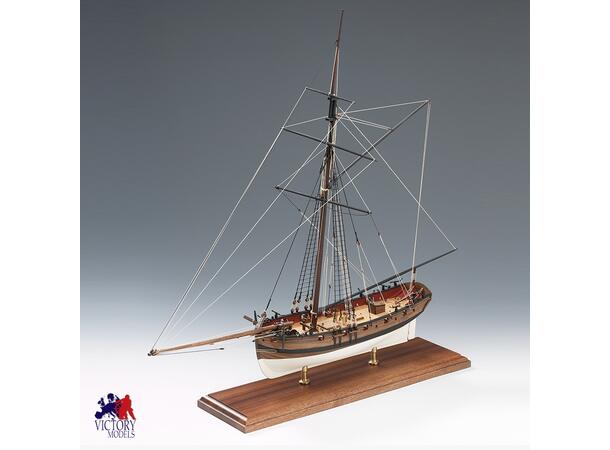 Lady Nelson 1:64 Amati byggesett i tre