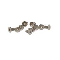 M4x8mm Flat hode unbrako (10 Stk) Blanke, ikke sorte skruer
