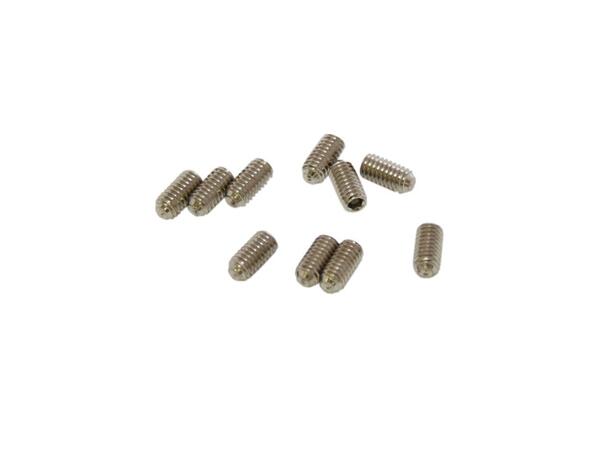 M4x8mm Sett skruer (10 Stk) Blanke, ikke sorte skruer