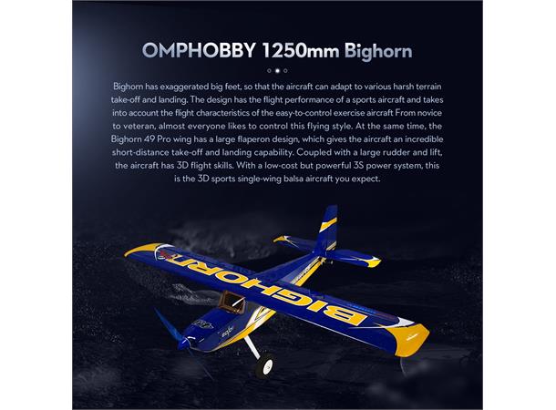 OMP Hobby BigHorn 49inch Blue PNP