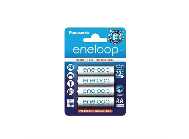 Panasonic Eneloop AA 4stk oppladbare