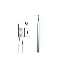 Proxxon Slipestift diamant, 1 stk, 1,8mm §