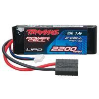 2s  2200mAh LiPo ID Traxxas Batteri 7,4V 1/16 biler