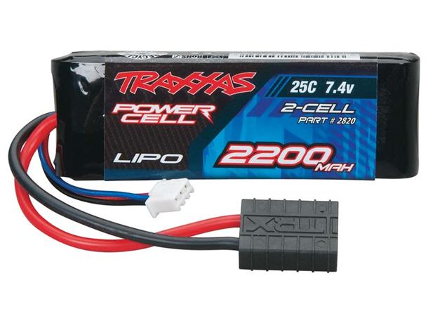 2s  2200mAh LiPo ID Traxxas Batteri 7,4V 1/16 biler