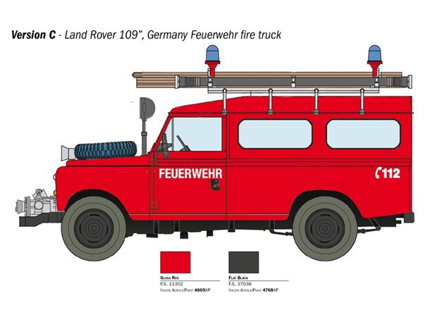 Italeri 1:24 Land Rover Fire Truck
