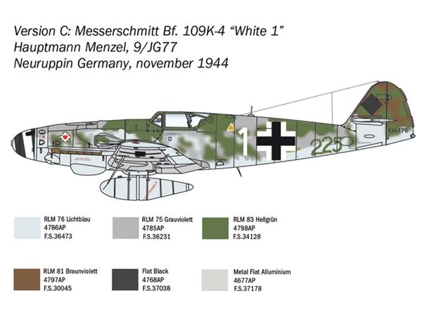 Italeri 1:48 Messerschmitt Bf 109 K-4