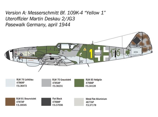 Italeri 1:48 Messerschmitt Bf 109 K-4