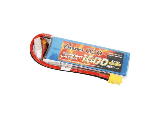 2s  1600mAh - 45C - Gens Ace XT60 XT60