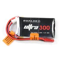 2s   300mAh 50C Dualsky ULTRA med JST 