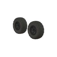 Arrma Dekk og felg dBooots Fortress SC Black