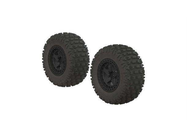 Arrma Dekk og felg dBooots Fortress SC Black