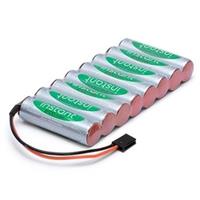 Batteri 9,6V 2100 Mah Nimh Flat 