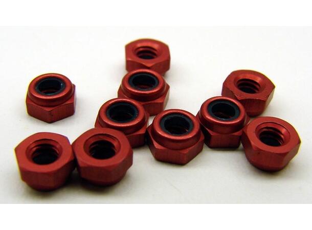 CRC 4-40 Aluminum Locknut Red (10) CRC-1412