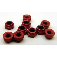 CRC 4-40 Aluminum Locknut Red (10) CRC-1412