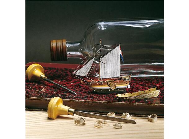 Dutch Yacht Kit 1:300 Flaskeskute Amati byggesett i tre