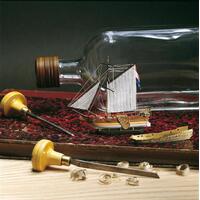 Dutch Yacht Kit 1:300 Flaskeskute Amati byggesett i tre