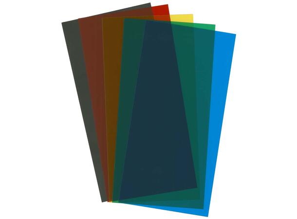Evergreen Fargede plater ass 0,25mm tykkelse x 15x30cm   5.stk