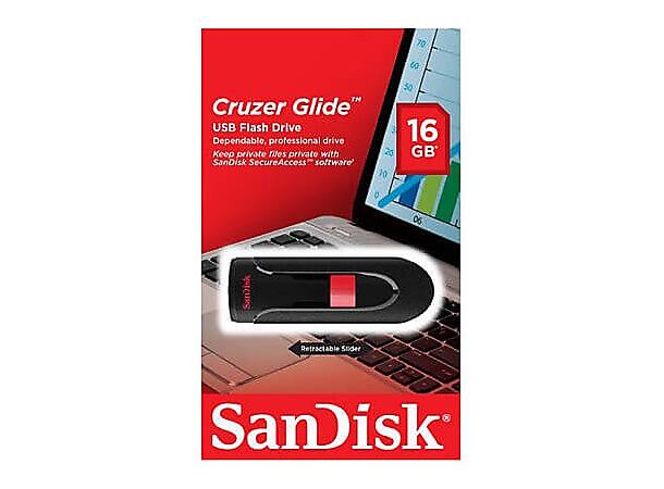 Sandisk Minnepenn - Glide 16GB §