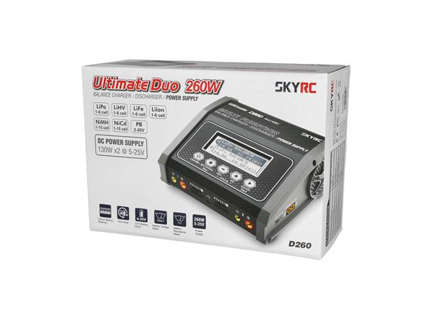 SkyRC Ultimate Duo D260 Lader 2x130W