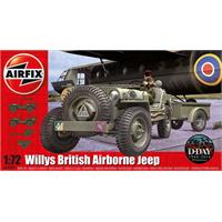 Airfix Willys British Airborne Jeep 1/72 Airfix plastmodell