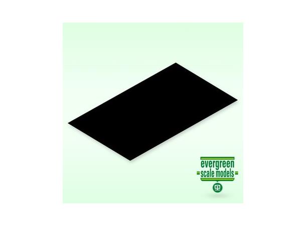 Evergreen Styr.plate 1,5x150x300mm SORT