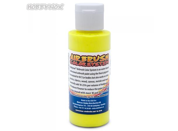 Hobbynox Airbrush Color Neon Gul 60ml