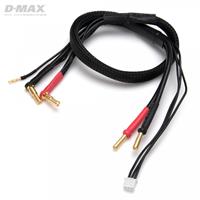 Ladekabel 4/5mm 2S Lipo til 4mm Bullett 12AWG   50cm