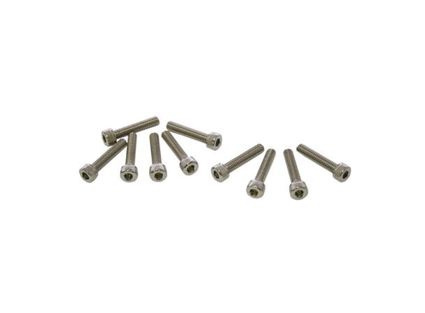 M4x20mm Unbrako skruer (10 Stk) Blanke, ikke sorte skruer