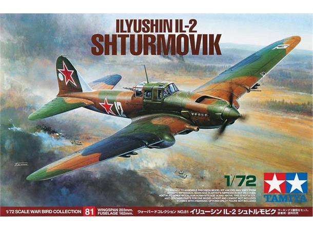 Tamiya Ilyushin IL-2 1/72 plastbyggesett