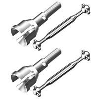UDI - Metal rear dogbone + shafts Breaker  UDI-1601-027