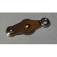 Violinblokk 13 mm 1 spor i metal 3 stk i pakken