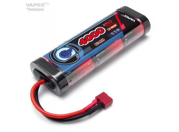 Batteri 7,2V 4000mAh m/Tamiya/hook kontakt