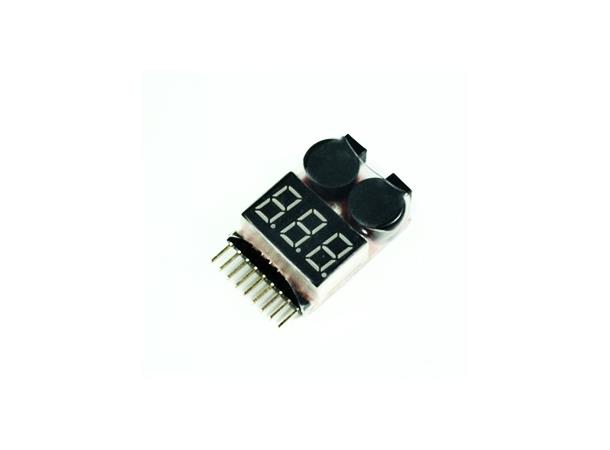 Buzzer 2s-8s LiPo Alarm & Voltage tester