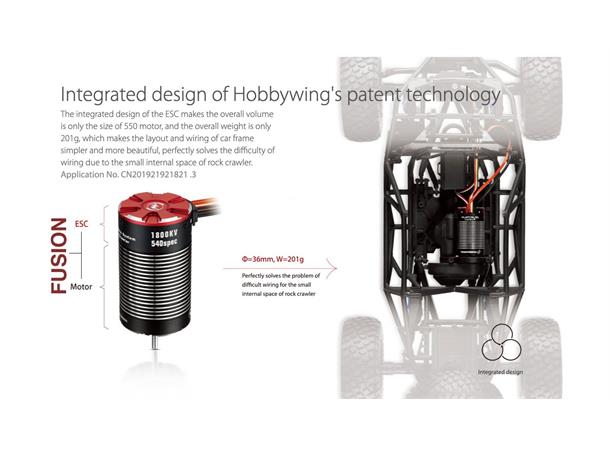 Hobbywing QuicRun Fusion FOC System 1200 1200kV